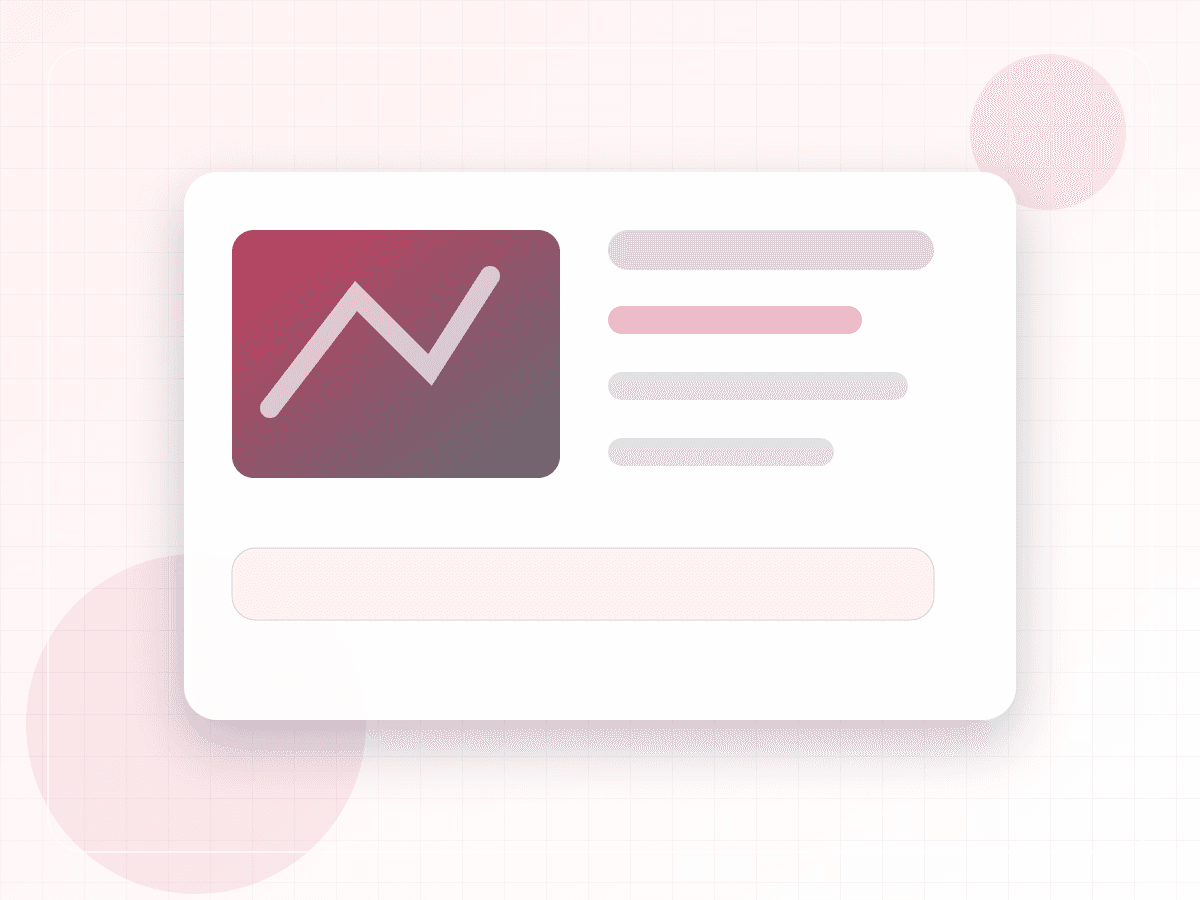 Clean brand layout mockup with graphic mark area and supporting copy blocks