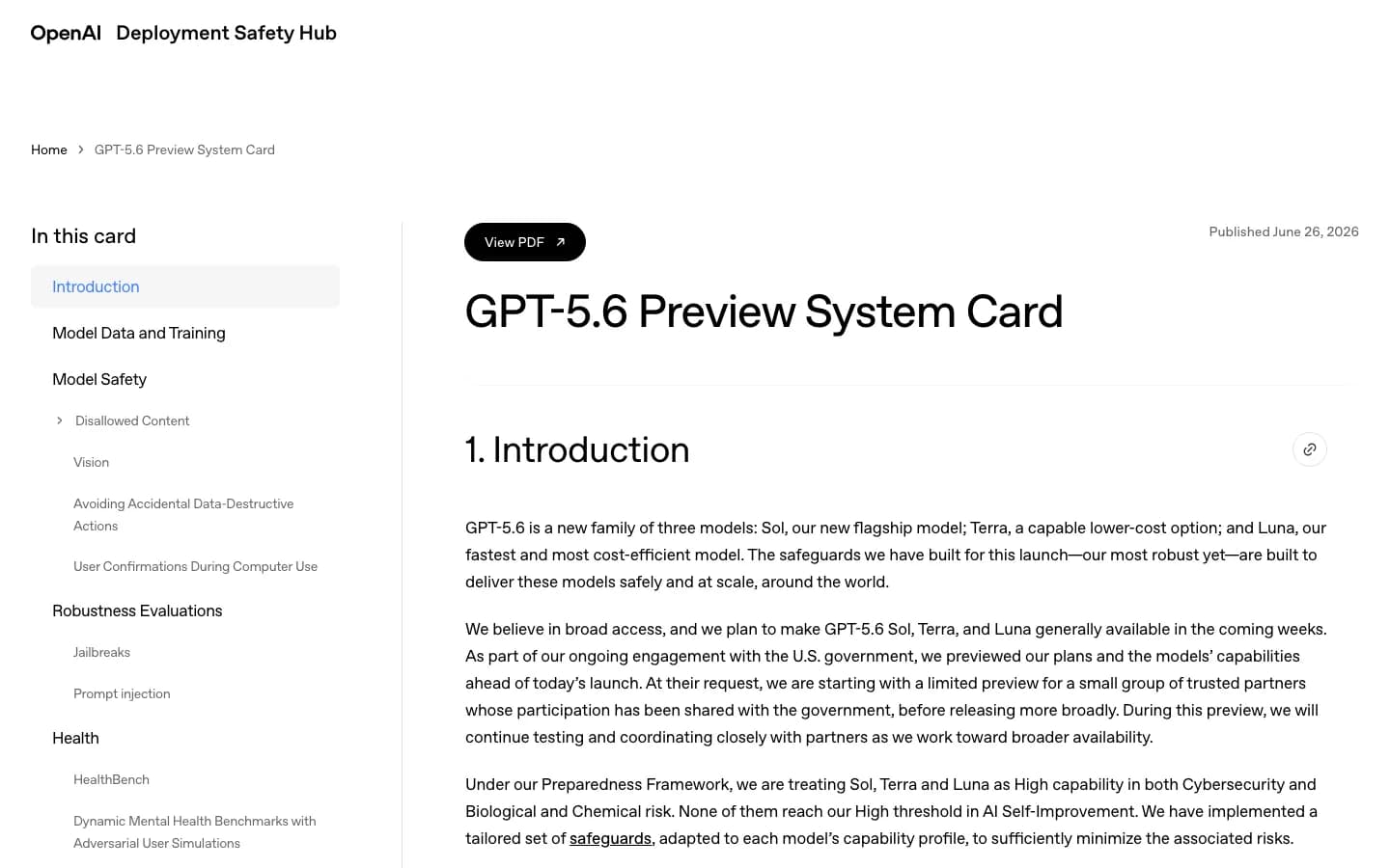 GPT-5.6 Model Family Overview: Sol, Terra and Luna preview image