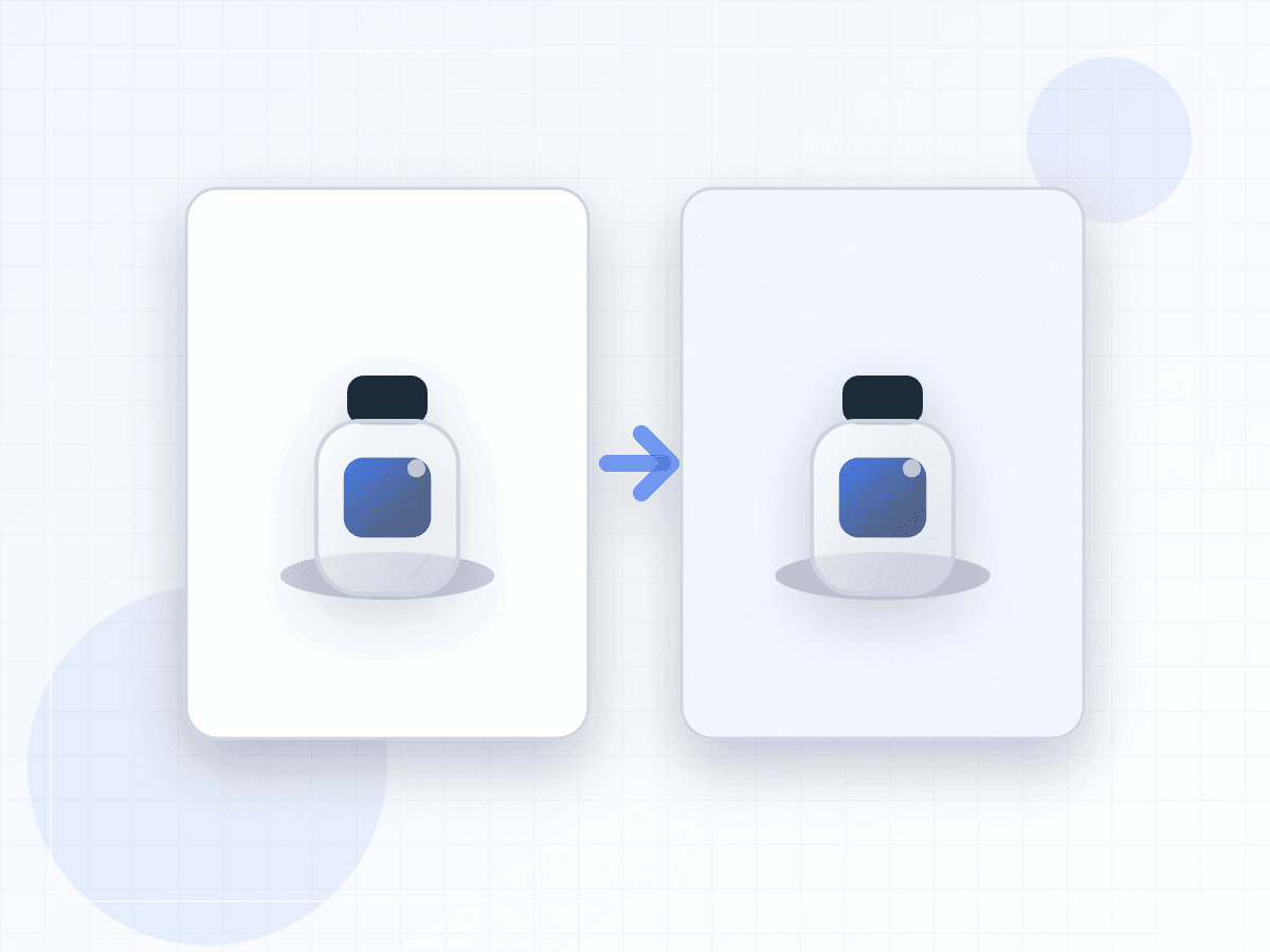 Transparent cutout for social layout after