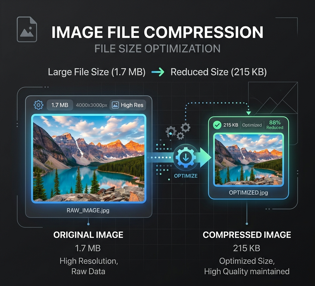 Compress for web upload